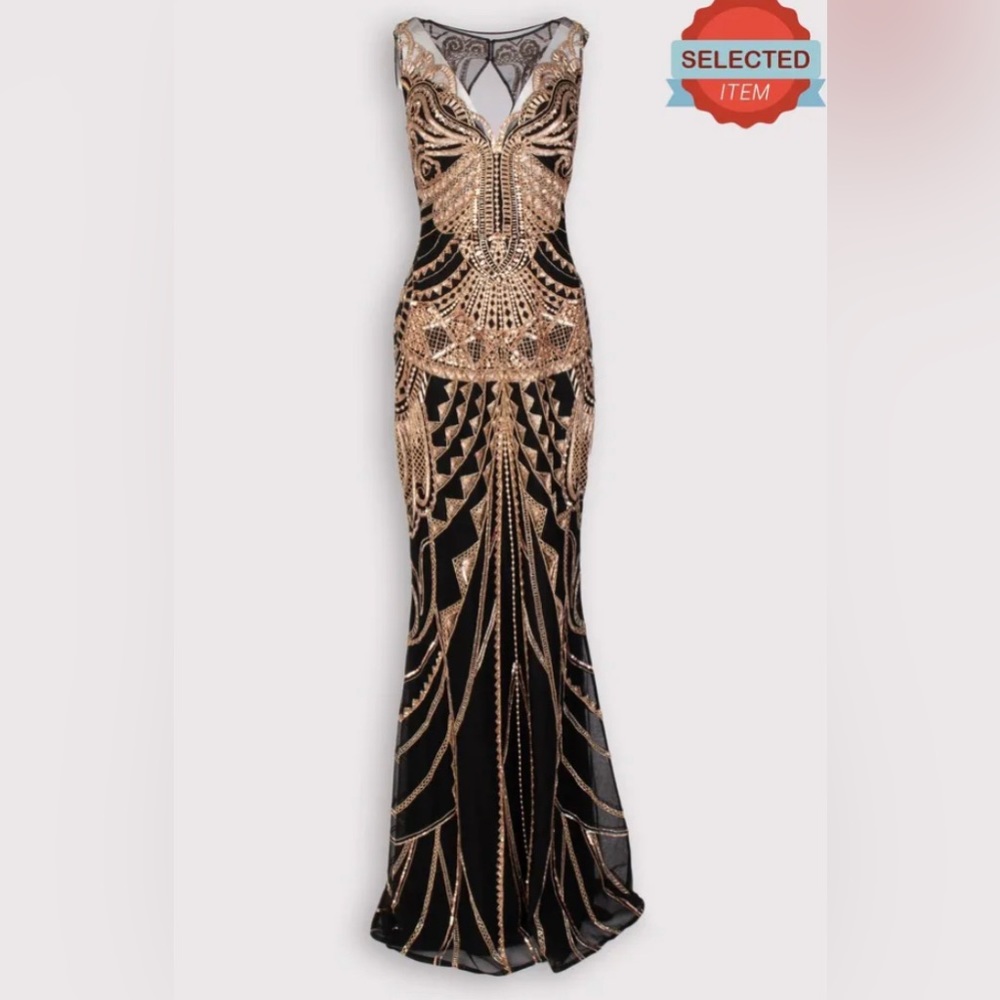 RRP €4007 ZUHAIR MURAD Evening Dress US10 UK14 IT46 XL Silk Lining Embroidered
